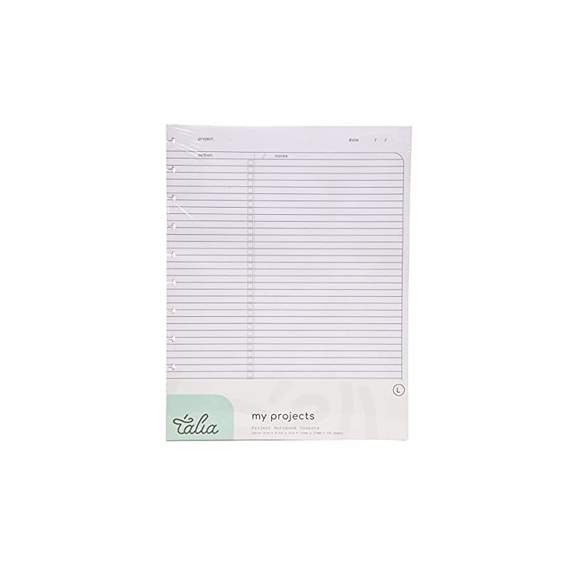 Talia Discbound Notebook Refills (Project Layout, Letter (8.5in x 11in))
