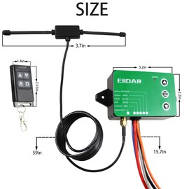 EIIDAR Wireless Dump Trailer Controller Wireless Remote Control for 3-Wire/4-Wire Hydraulic Trailer Controller