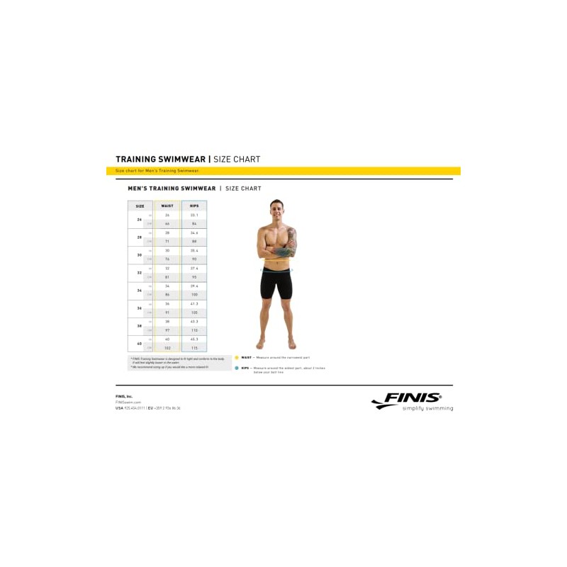 FINIS Men's Aqua Short Solid Blueberry 30 Swim Briefs