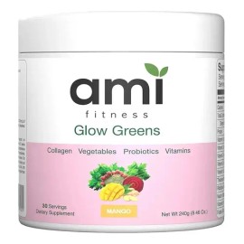 Polvo Ami Fitness Glow Green Colágeno Probióticos Jugo Verde                                                                                          