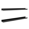 MCS Picture Ledge Shelf, Room Decor Floating Shelf, Black Woodgrain,