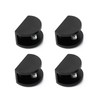 4 Pcs Glass Shelf Brackets Adjustable Glass Clip Holders with