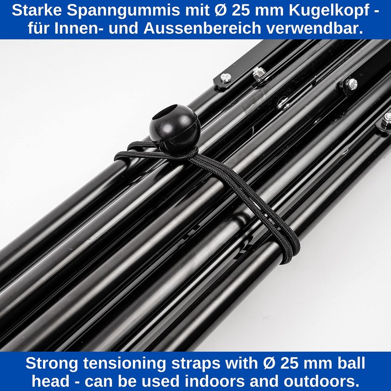50 Pieces 20cm Length 5mm Rubber Cords Black Rubber Tensioners