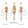 SENTO Bathtub and Shower 3 Handle Tub Trim Set For