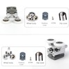 Chrome Shower Door Rollers - 8pcs Curved Glass Door Wheels,