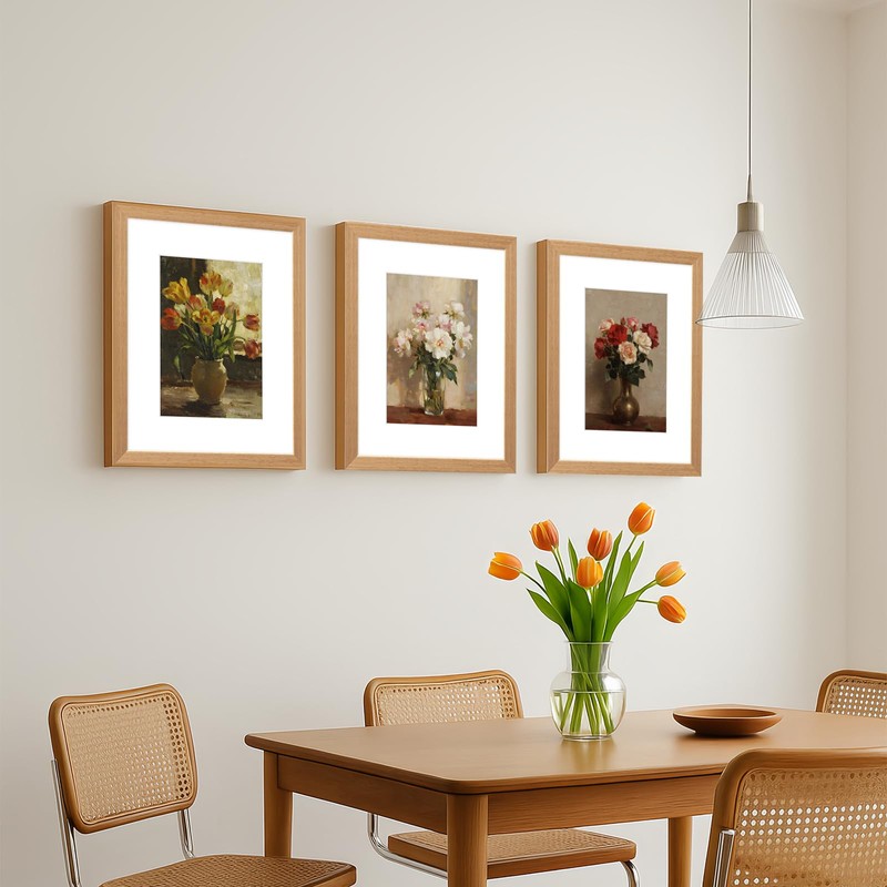 XUANLUO 1 Pack 10x8 Picture Frame,Natural Oak Wood Photo Frames