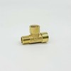 3 Way 1/4 Brass NPT Tee Pipe Fittings 1/4" Female