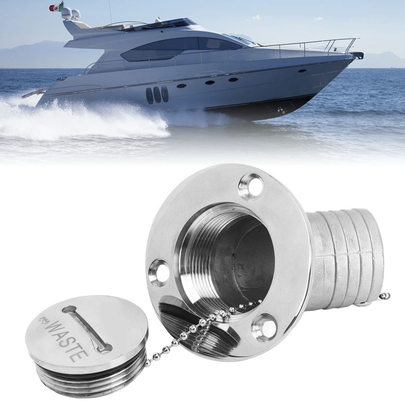 Boat Deck Filler with Key Cap Marine Stainless Steel Hardware