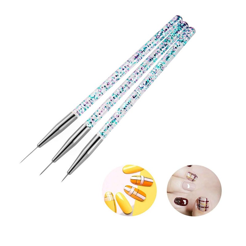 LWBTOSEE 5 Pcs Professional Nail Art Brushes UV Gel Builder