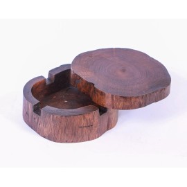 Wood Engraved Ashtray