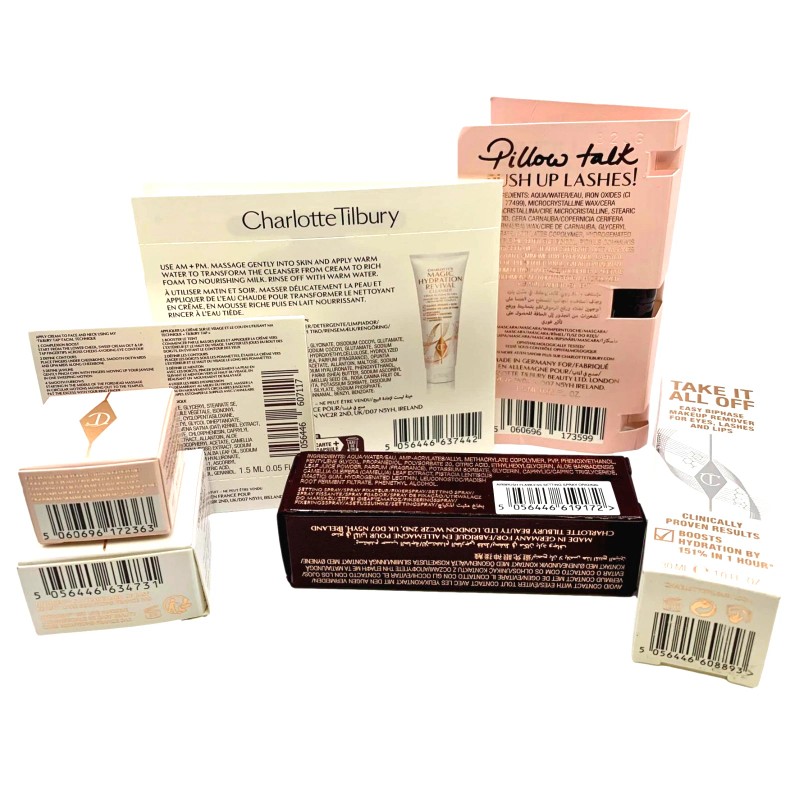 Charlotte Tilbury 8pc Makeup Set Magic Creams, Lashes, Remover &