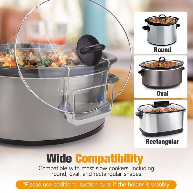 SOPHICO Slow Cooker Lid Holder for Cooking, Hand Free Pot