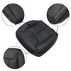 Priprilod Black Leather Driver Side Bottom Replacement Seat Cover Compatible