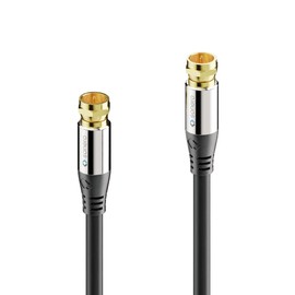sonero® Premium Satellite Aerial Cable / Coaxial Cable 1.00 m Black