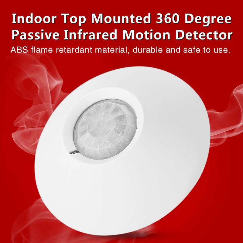 12V Wired Indoor Top Mounted 360 Degree Passive Infrared Motion
