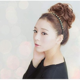 Allnice Beauty Bun Wig, Elastic Type, Hair Arrangement, Scrunchies, Pointed Wig, Chignon, Hair Ornament, Casual, Volume Up, Kimono, Partial Wig, Hair Extension, Easy to Wear, Natural Feel, 30 Colors (#Gray#)