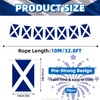 32.8 ft Scotland Flag Banner, 30 Pcs Mini Scottish Country