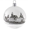ORNEX Glass Baubles (3 Pack, Ø7cm) - Hand-Blown & Decorated,