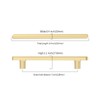 KNOKLOCK 10 Pack 5 Inch(128mm) Kitchen Cabinet Handles Brushed Gold