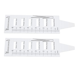 LT Easiyl 2PCS Gardening Grass Gauges Grass Plant Growth Measurement Rulers Stainless Steel Garden Lawn Weeding Tool Mowing Measurement Tools