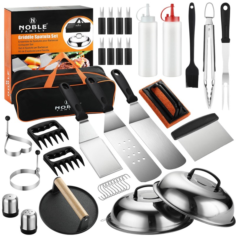 N NOBLE FAMILY 38PCS Griddle Accessories Kit, Professional Grill Tools