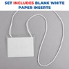 1InTheOffice ID Badge Holder 3x4, Plastic ID Card Holder, Clear