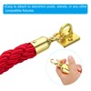 PATIKIL Stanchion Rope, 2 Pack 1.2m/3.9Ft Barrier Rope Twisted Post