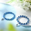 Pulsera Mal de Ojo Azul por Protección 8 mm 10