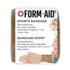 Formedica - Self-Adhering Sports Bandage - Beige - Latex-Free, No Clips Required - 2" x 15' (5 cm x 4.6 m), Pack of 12 Rolls