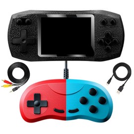 Tomedeks Portable Handheld Game Console for Children Adults with Built-in 620 Classic Games, Supports 2 Players, 3.0 Inch LCD Colour Screen, Birthday Gift, AB