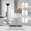 MULIRE Stainless Steel Paper Towel Holder Countertop with Tension Arm