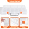 2 Pack Rock Collection Box, 48 Grids Rock Display Case