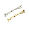 SamWay 2ps Collar Pin Collar Bar,Gold and Silver