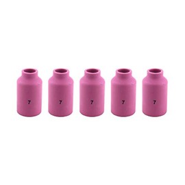 SÜA - Alumina Nozzle Cups for TIG Welding Torches Series 17/18/26 with Gas Lens Set-Up - Model: 54N15 - #7 (7/16'') - (5 PACK)