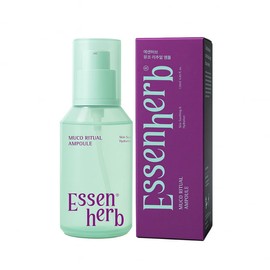 ESSENHERB Muco Ritual Ampoule – Korean Vegan Skincare Facial Serum with Aloe Polysaccharides – Lightweight Hydrating Ampoule for Delicate, Dry & Visibly Stressed Skin – 4.05 fl oz (120ml)