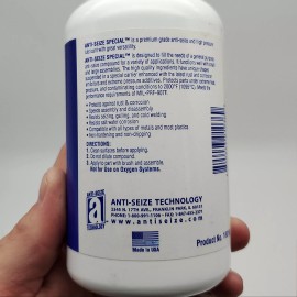 Anti-Seize Lubricant Compound Paste 18018 Aluminum Brush Top Lid 16oz Jar