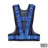 Green Cross Multi-functional Safety Vest, Navy Blue/Light Blue Reflective, One