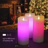 Softflame Flameless Multi Color Flickering Moving Flame 3"x 7" Pillar