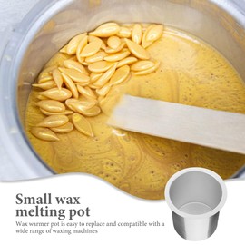 FRCOLOR 1 Piece Wax Pot Melting Machine Replacement Tin Inner Pot Portable Bowl for Hair Removal