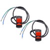 ZRAMO 2 Pack Handlebar Motorcycle Accident Hazard Double Flash Light Switch ON/Off Button