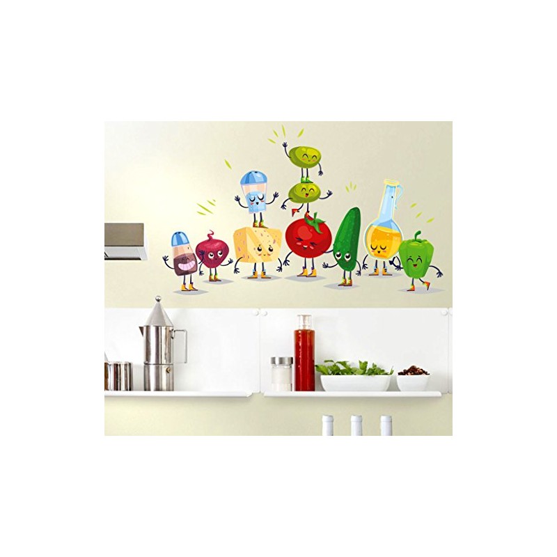 Wallstick 'Kitchen Toy' Wall Sticker (Vinyl, 75 cm x 120