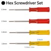 Serger Screwdriver Set H1.5 H1.6 4PCS, SKZIRI Hex Head Screwdriver