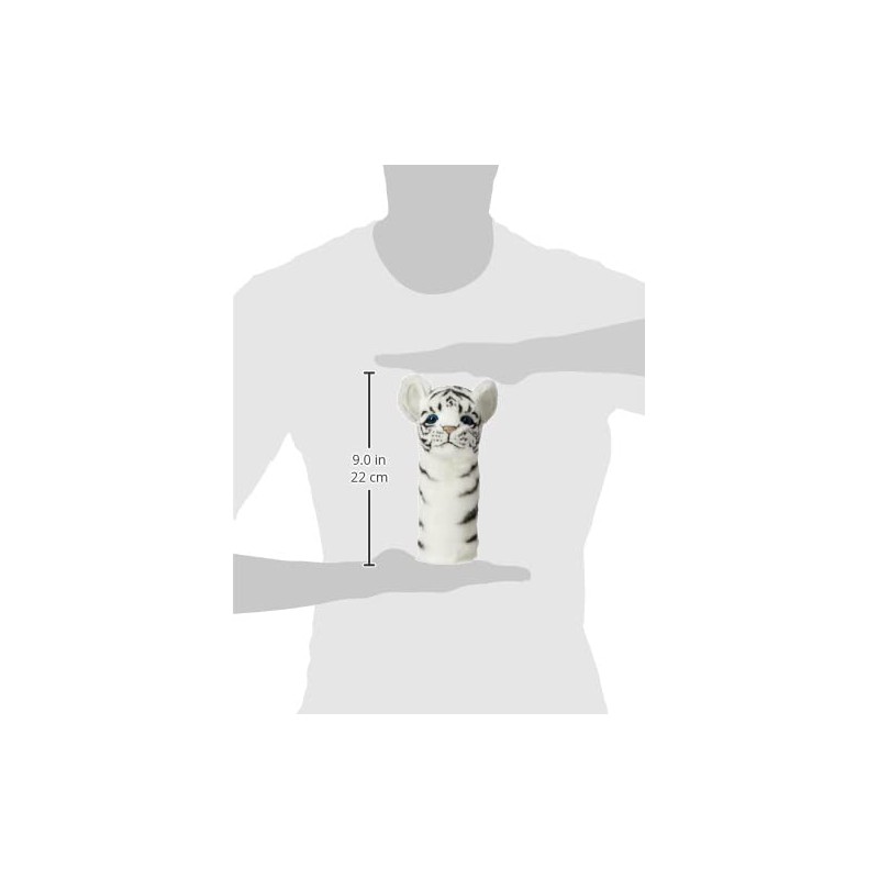 Hansa BH8168 White HANSA Utility Plush Animal Headcover White Tiger