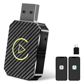 AVCXEC Android Car Wireless Adapter, Carplay Wireless Adapter, 2 in 1 Carplay & Android Car Adater Converts Wired to Wireless, USB/Type C Plug & Play