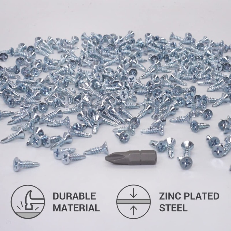 SKIR'CO Pack of 200 DIN 7504 P Galvanised Steel 3.5