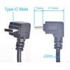ELNONE 2PCS 22AWG USB Type C Pigtail 2 Wire Up-Down