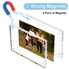SAREAL 5x7 Magnetic Acrylic Frame - 20mm Ultra-Clear Double-Sided Display