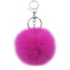 Sqzrpomddy Keychain Key Holder Cute Fluffy Key Ring Bag Dangle