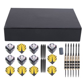 Darts Kit 12 Dart Tail Flights Shafts Black Nickel Copper Hard Tip Detachable Sports Game Supplies