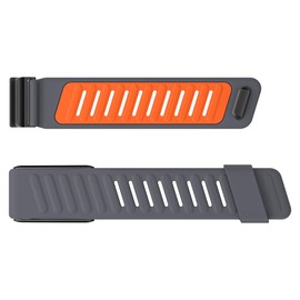 Whoop Band Silicone Replacement Wrist Band Compatible with Whoop 4.0 | Ultra-Soft | Waterproof and Sweatproof, Soft-Touch and Flexible Silicone, Premium Quality, Comfortable, Breathable & Durable - Bands Fit (Dark Grey)